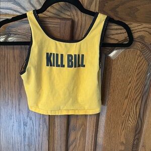 Yellow 'Kill Bill' Crop Top